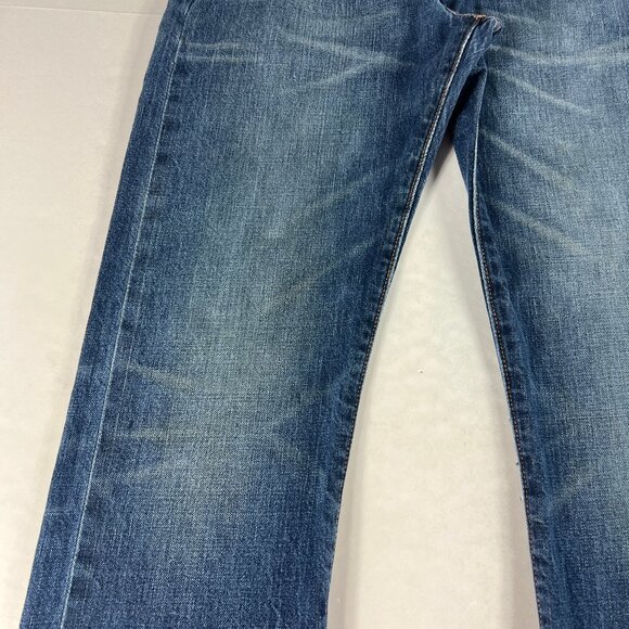 Levi's 501 Red Line Selvedge Jean Men 28x31* Blue White Oak Cone Denim Tag 28x32 - Picture 6 of 16